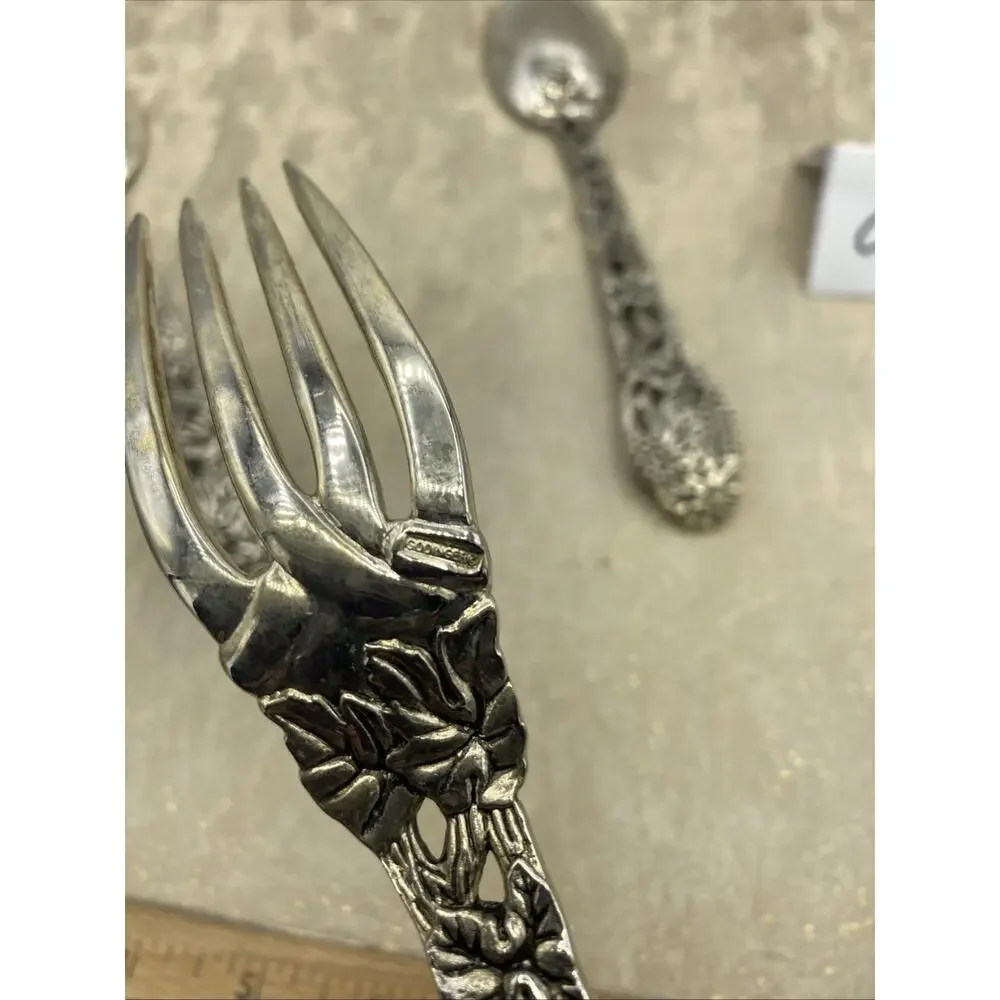 Godinger Made for Neiman Marcus, Grapevine Silver Plated 3 Piece Serving Set 9”